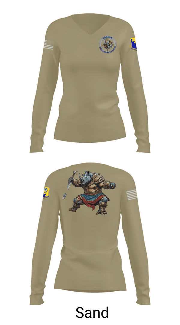 Womens Long Sleeve Vneck Shirt, 31st LRS, Air Force, Teamtime, Team time, sublimation, custom sports apparel, team uniforms, spirit wear, spiritwear, sports uniforms, custom shirts, team store, custom team store, fundraiser sports, apparel fundraiser
