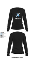 WHOOPTY ELITE 37261810 Women's Long Sleeve V-neck Shirt - 34