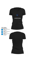 The Moss Tree Service 86074742 Women's Short Sleeve V-neck Shirt - 37