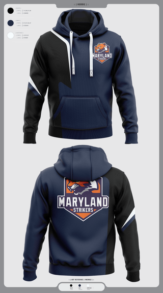 Hoodie, Maryland Strikers, Men's Volleyball, Teamtime, Team time, sublimation, custom sports apparel, team uniforms, spirit wear, spiritwear, sports uniforms, custom shirts, team store, custom team store, fundraiser sports, apparel fundraiser