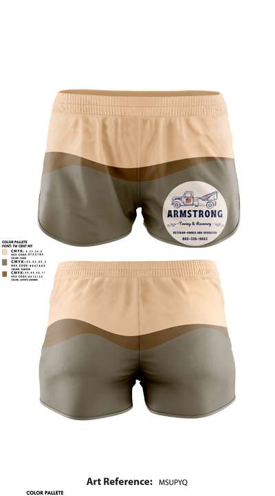 Armstrong Towing & Recovery LLC 19336053 Women's Shorts - 1