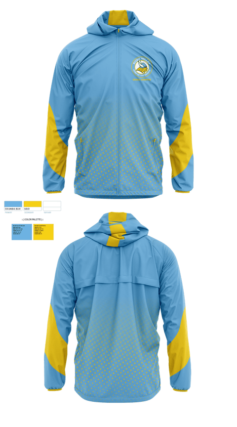 Windbreaker, River Valley Middle School Cross Country, Cross Country, Teamtime, Team time, sublimation, custom sports apparel, team uniforms, spirit wear, spiritwear, sports uniforms, custom shirts, team store, custom team store, fundraiser sports, apparel fundraiser
