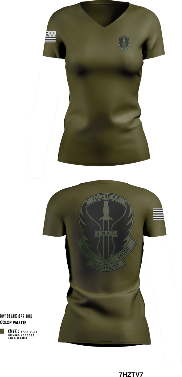 Womens Short Sleeve Vneck Shirt, SWAT, , Teamtime, Team time, sublimation, custom sports apparel, team uniforms, spirit wear, spiritwear, sports uniforms, custom shirts, team store, custom team store, fundraiser sports, apparel fundraiser