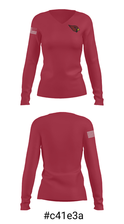 Mayville High School Wrestling 95233687 Women's Long Sleeve V-neck Shirt - 20