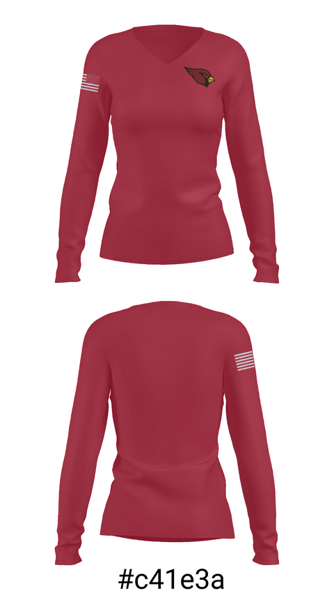 Womens Long Sleeve Vneck Shirt, Mayville High School Wrestling, Wrestling, Teamtime, Team time, sublimation, custom sports apparel, team uniforms, spirit wear, spiritwear, sports uniforms, custom shirts, team store, custom team store, fundraiser sports, apparel fundraiser