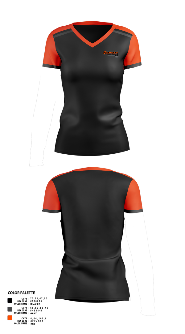 Womens Short Sleeve Vneck Shirt, Valhalla Hatchets, , Teamtime, Team time, sublimation, custom sports apparel, team uniforms, spirit wear, spiritwear, sports uniforms, custom shirts, team store, custom team store, fundraiser sports, apparel fundraiser