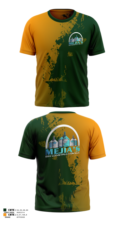 Mejia’s Bin Construction LLC 77170057 Short Sleeve Performance Shirt - 1