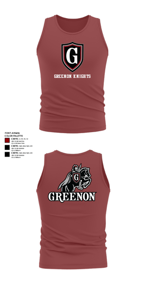 Tank Top, Greenon Knights, Women's Volleyball, Teamtime, Team time, sublimation, custom sports apparel, team uniforms, spirit wear, spiritwear, sports uniforms, custom shirts, team store, custom team store, fundraiser sports, apparel fundraiser