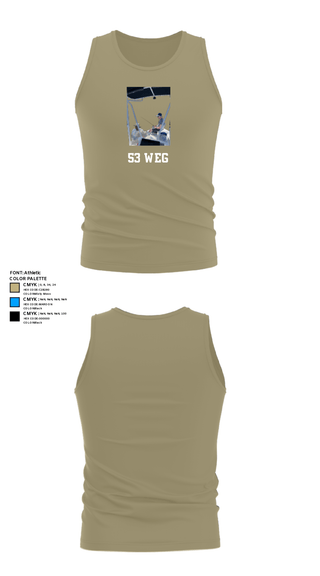 Tank Top, 53 weg, Air Force, Teamtime, Team time, sublimation, custom sports apparel, team uniforms, spirit wear, spiritwear, sports uniforms, custom shirts, team store, custom team store, fundraiser sports, apparel fundraiser