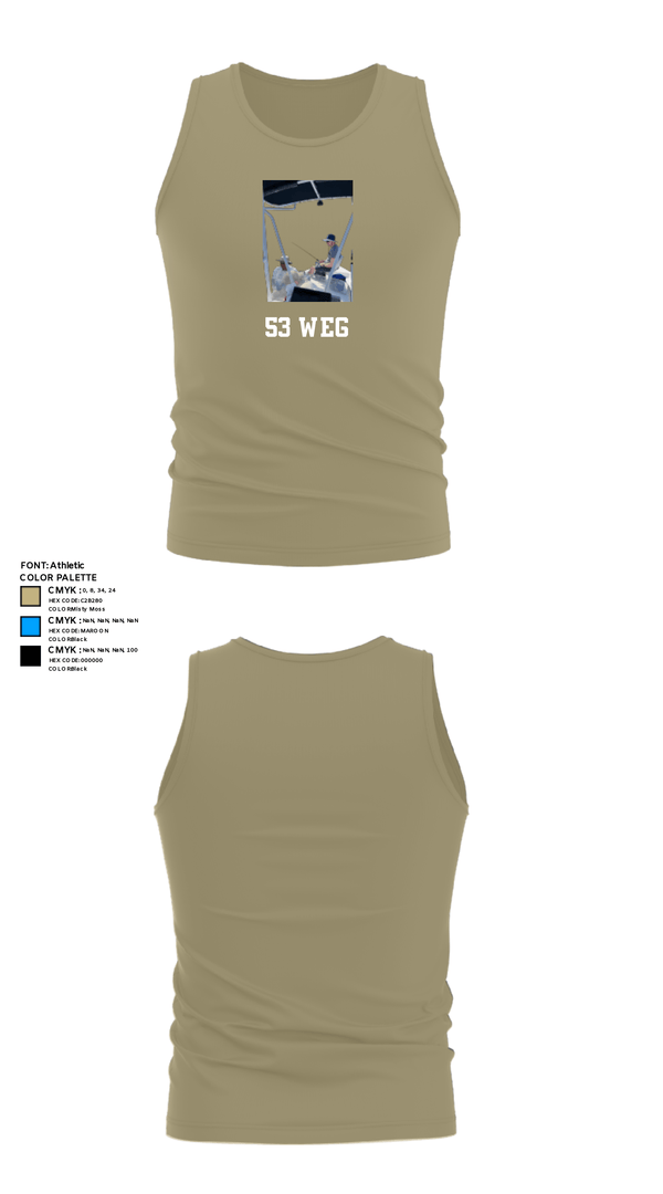Tank Top, 53 weg, Air Force, Teamtime, Team time, sublimation, custom sports apparel, team uniforms, spirit wear, spiritwear, sports uniforms, custom shirts, team store, custom team store, fundraiser sports, apparel fundraiser
