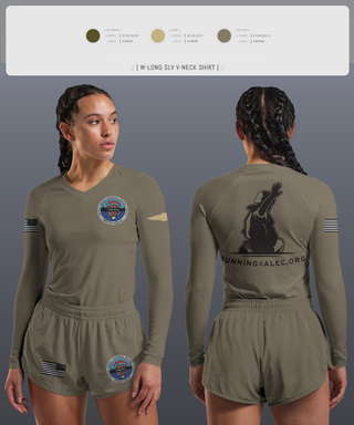 Womens Long Sleeve Vneck Shirt, HMH-361 Flying Tigers, , Teamtime, Team time, sublimation, custom sports apparel, team uniforms, spirit wear, spiritwear, sports uniforms, custom shirts, team store, custom team store, fundraiser sports, apparel fundraiser