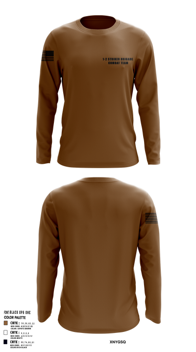 1-2 striker brigade combat team 78703146 Long Sleeve Performance Shirt 106