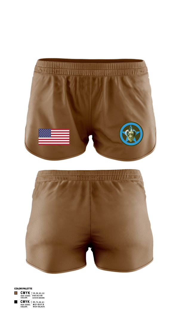 Womens Shorts, Bandit Troop, Army, Teamtime, Team time, sublimation, custom sports apparel, team uniforms, spirit wear, spiritwear, sports uniforms, custom shirts, team store, custom team store, fundraiser sports, apparel fundraiser