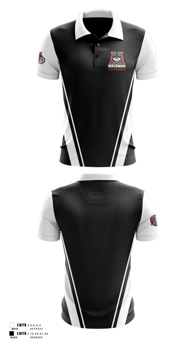 Matawan Huskies 91984633 Short Sleeve Performance Polo - 2