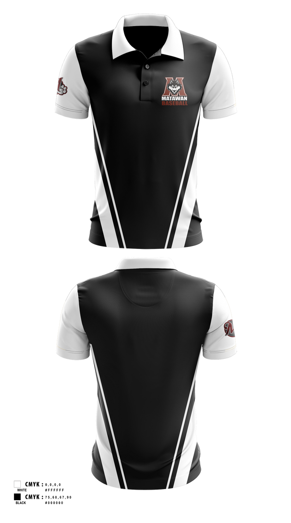 Short Sleeve Performance Polo, Matawam Huskies, Baseball, Teamtime, Team time, sublimation, custom sports apparel, team uniforms, spirit wear, spiritwear, sports uniforms, custom shirts, team store, custom team store, fundraiser sports, apparel fundraiser