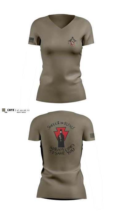 undefined Women's Short Sleeve V-neck Shirt - 2
