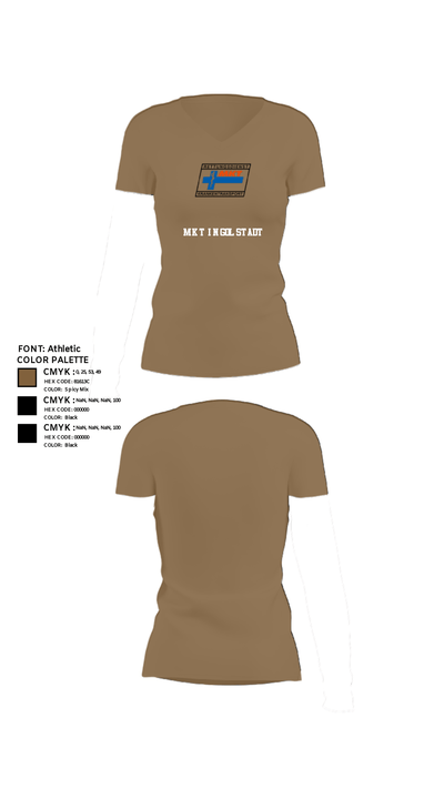 MKT Ingolstadt 59299267 Women's Short Sleeve V-neck Shirt - 4