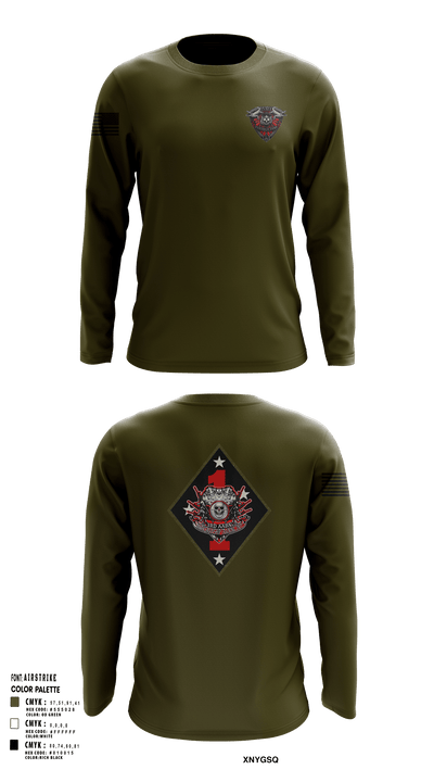 3rd AABN MTU 16742717 Long Sleeve Performance Shirt - 128