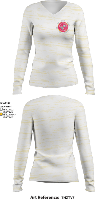 Womens Long Sleeve Vneck Shirt 1, Abel Aung Agency Inc, , Teamtime, Team time, sublimation, custom sports apparel, team uniforms, spirit wear, spiritwear, sports uniforms, custom shirts, team store, custom team store, fundraiser sports, apparel fundraiser