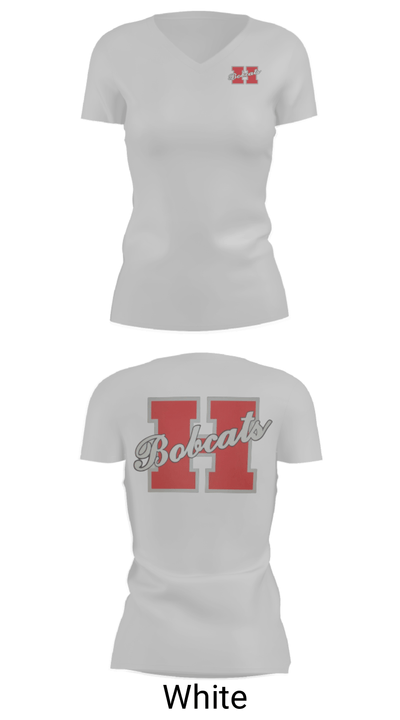 Hope High School Basketball 44898652 Women's Short Sleeve V-neck Shirt - 19