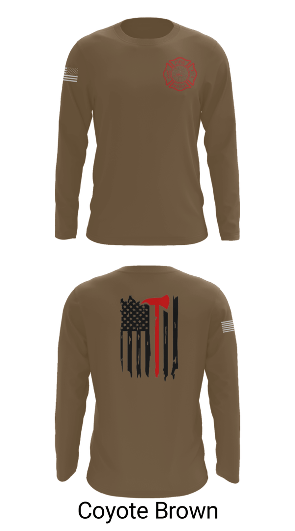 Long Sleeve Performance Shirt, Okay Fire & Rescue, Fire Department, Teamtime, Team time, sublimation, custom sports apparel, team uniforms, spirit wear, spiritwear, sports uniforms, custom shirts, team store, custom team store, fundraiser sports, apparel fundraiser