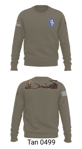 Crew Neck Sweatshirt, 1-194 C Co, National Guard, Teamtime, Team time, sublimation, custom sports apparel, team uniforms, spirit wear, spiritwear, sports uniforms, custom shirts, team store, custom team store, fundraiser sports, apparel fundraiser