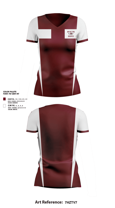 Womens Short Sleeve Vneck Shirt, Newton High School Basketball, Women's Basketball, Teamtime, Team time, sublimation, custom sports apparel, team uniforms, spirit wear, spiritwear, sports uniforms, custom shirts, team store, custom team store, fundraiser sports, apparel fundraiser