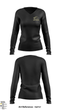Manila Middle School Volleyball 11033273 Women's Long Sleeve V-neck Shirt - 9