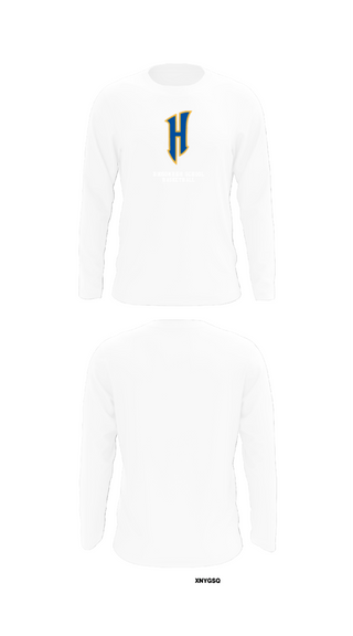 Long Sleeve Performance Shirt, Hudson High School Basketball, Men's Basketball, Teamtime, Team time, sublimation, custom sports apparel, team uniforms, spirit wear, spiritwear, sports uniforms, custom shirts, team store, custom team store, fundraiser sports, apparel fundraiser