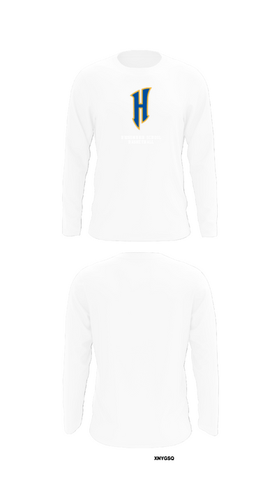 Hudson High School Basketball 39408315 Long Sleeve Performance Shirt - 8