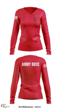 OU Army ROTC 95723228 Women's Long Sleeve V-neck Shirt - 115