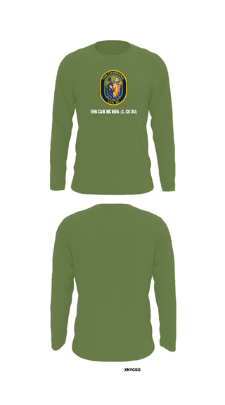 Long Sleeve Performance Shirt, USS CANBERRA (LCS 30), Navy, Teamtime, Team time, sublimation, custom sports apparel, team uniforms, spirit wear, spiritwear, sports uniforms, custom shirts, team store, custom team store, fundraiser sports, apparel fundraiser