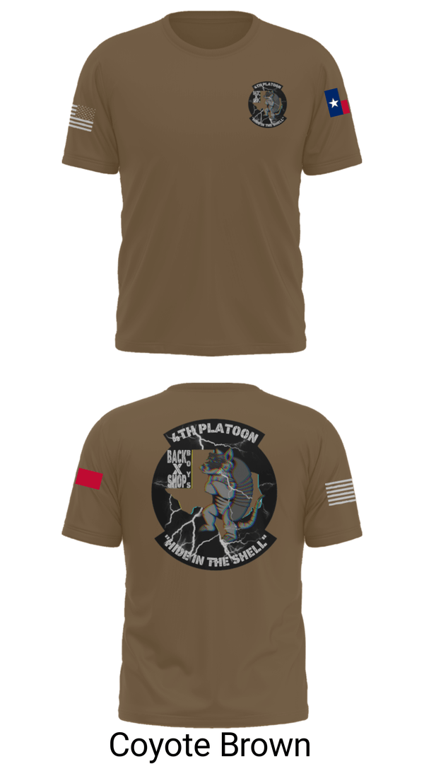 Short Sleeve Performance Shirt, 90th ASB B co 4Th Platoon, Army, Teamtime, Team time, sublimation, custom sports apparel, team uniforms, spirit wear, spiritwear, sports uniforms, custom shirts, team store, custom team store, fundraiser sports, apparel fundraiser
