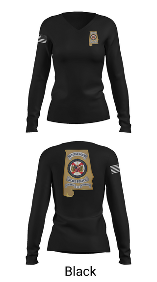 Womens Long Sleeve Vneck Shirt, Major Crimes, , Teamtime, Team time, sublimation, custom sports apparel, team uniforms, spirit wear, spiritwear, sports uniforms, custom shirts, team store, custom team store, fundraiser sports, apparel fundraiser