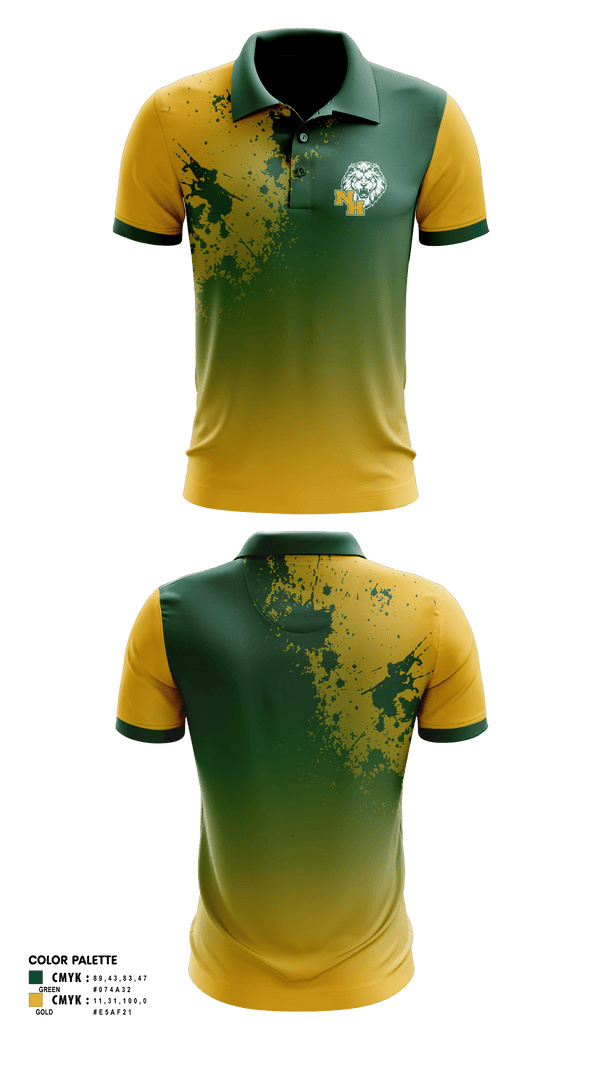 Short Sleeve Performance Polo, North Hunterdon High School, Spirit Store, Teamtime, Team time, sublimation, custom sports apparel, team uniforms, spirit wear, spiritwear, sports uniforms, custom shirts, team store, custom team store, fundraiser sports, apparel fundraiser