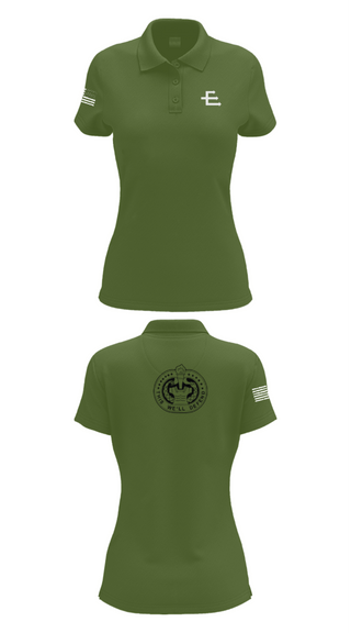 Women's Short Sleeve Performance Polo, E/701, Army, Teamtime, Team time, sublimation, custom sports apparel, team uniforms, spirit wear, spiritwear, sports uniforms, custom shirts, team store, custom team store, fundraiser sports, apparel fundraiser