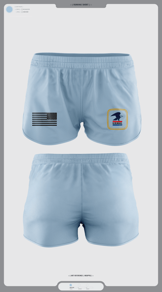 Womens Shorts, 345th MCGA, Army, Teamtime, Team time, sublimation, custom sports apparel, team uniforms, spirit wear, spiritwear, sports uniforms, custom shirts, team store, custom team store, fundraiser sports, apparel fundraiser