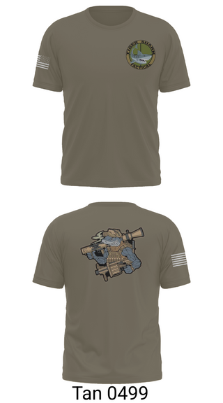 Old School Cotton Feel Shirt, Wilmington Tiger Shark, Army, Teamtime, Team time, sublimation, custom sports apparel, team uniforms, spirit wear, spiritwear, sports uniforms, custom shirts, team store, custom team store, fundraiser sports, apparel fundraiser