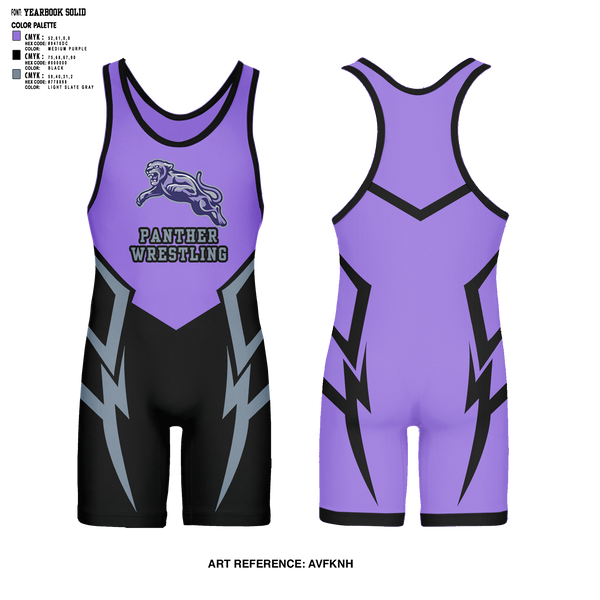 Wrestling Singlet, Panther, Wrestling, Teamtime, Team time, sublimation, custom sports apparel, team uniforms, spirit wear, spiritwear, sports uniforms, custom shirts, team store, custom team store, fundraiser sports, apparel fundraiser