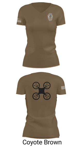 Womens Short Sleeve Vneck Shirt, UAS Pilot, Police, Teamtime, Team time, sublimation, custom sports apparel, team uniforms, spirit wear, spiritwear, sports uniforms, custom shirts, team store, custom team store, fundraiser sports, apparel fundraiser