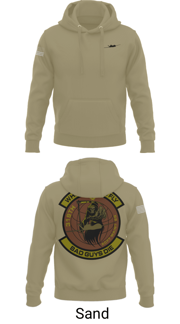 Hoodie, 319th Maintenance Squadron, Air Force, Teamtime, Team time, sublimation, custom sports apparel, team uniforms, spirit wear, spiritwear, sports uniforms, custom shirts, team store, custom team store, fundraiser sports, apparel fundraiser