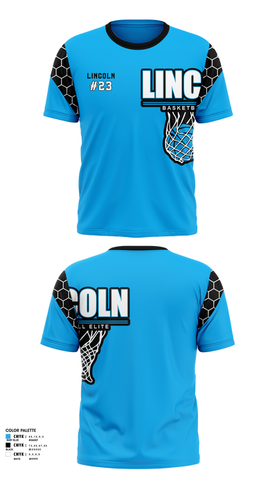 Lincoln Basketball Elite 18971847 Short Sleeve Performance Shirt - 1