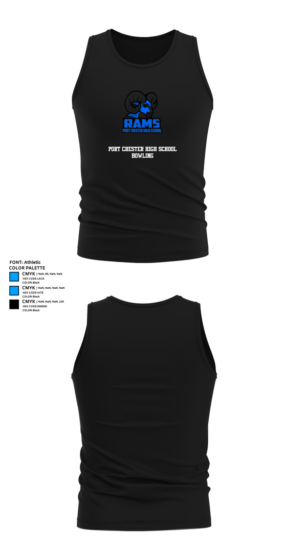 Tank Top, Port Chester High School Bowling, Bowling, Teamtime, Team time, sublimation, custom sports apparel, team uniforms, spirit wear, spiritwear, sports uniforms, custom shirts, team store, custom team store, fundraiser sports, apparel fundraiser