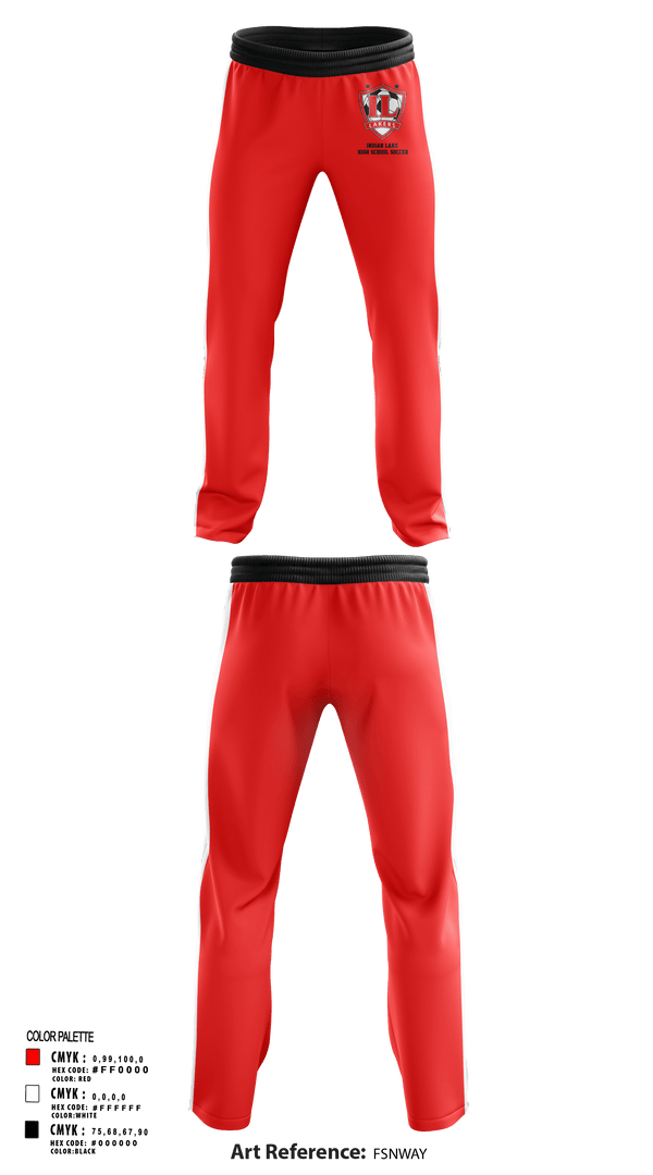 Sweatpants, Indian Lake High School Soccer, Men's Soccer, Teamtime, Team time, sublimation, custom sports apparel, team uniforms, spirit wear, spiritwear, sports uniforms, custom shirts, team store, custom team store, fundraiser sports, apparel fundraiser