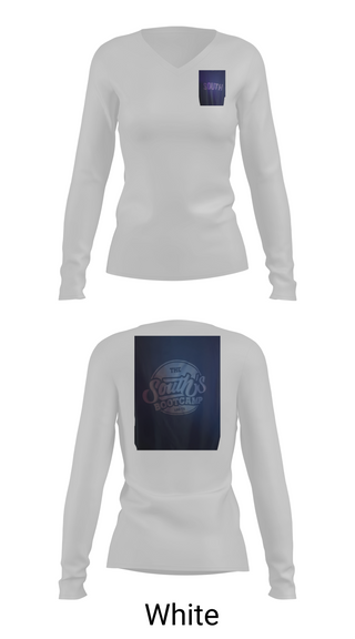 Womens Long Sleeve Vneck Shirt, South’s Boot Camp, , Teamtime, Team time, sublimation, custom sports apparel, team uniforms, spirit wear, spiritwear, sports uniforms, custom shirts, team store, custom team store, fundraiser sports, apparel fundraiser
