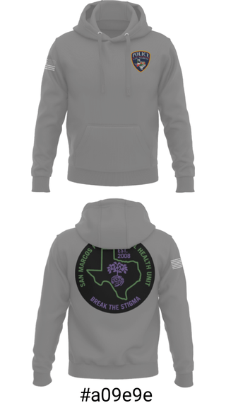 Hoodie, SMPD Mental Health Unit, Police, Teamtime, Team time, sublimation, custom sports apparel, team uniforms, spirit wear, spiritwear, sports uniforms, custom shirts, team store, custom team store, fundraiser sports, apparel fundraiser
