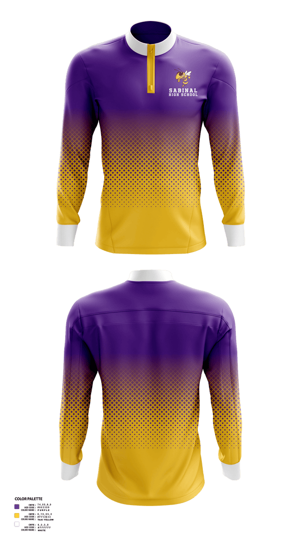 Quarter Zip Jacket, Sabinal High School Basketball, Men's Basketball, Teamtime, Team time, sublimation, custom sports apparel, team uniforms, spirit wear, spiritwear, sports uniforms, custom shirts, team store, custom team store, fundraiser sports, apparel fundraiser
