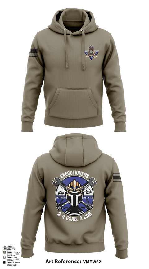 Hoodie, E 2-4 GSABE. Co 2-4 GSAB, Army, Teamtime, Team time, sublimation, custom sports apparel, team uniforms, spirit wear, spiritwear, sports uniforms, custom shirts, team store, custom team store, fundraiser sports, apparel fundraiser