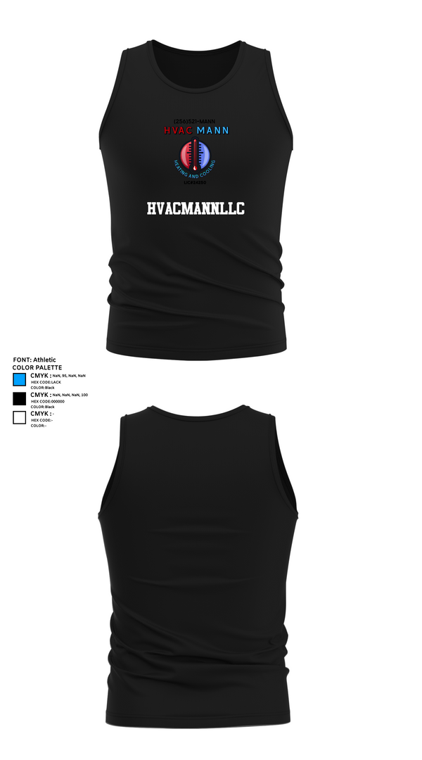 Tank Top, Hvacmannllc, , Teamtime, Team time, sublimation, custom sports apparel, team uniforms, spirit wear, spiritwear, sports uniforms, custom shirts, team store, custom team store, fundraiser sports, apparel fundraiser
