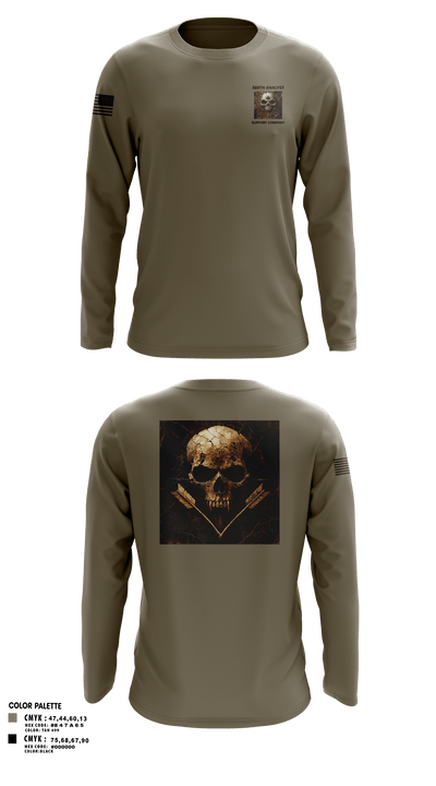 389th MI BN 57942620 Long Sleeve Performance Shirt - 1
